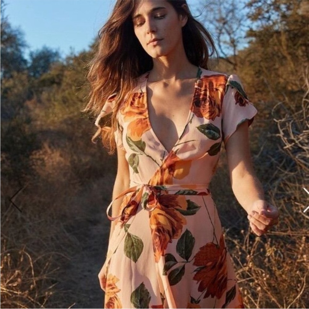 Christy Dawn‎ Peach Floral The Autumn Dress - Picture 2 of 14